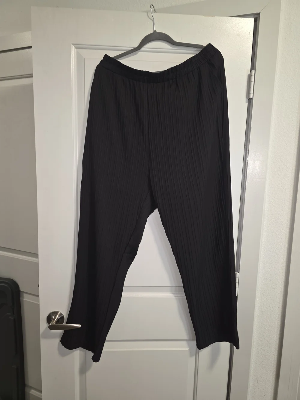 Men's Pleats Please Issey Miyake Black Pleated Two-Piece Suit